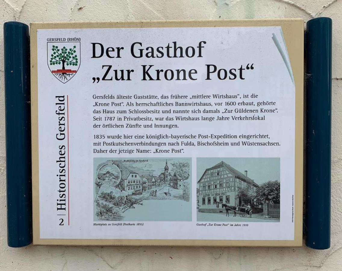 Hotel Krone Post Gersfeld Exteriér fotografie